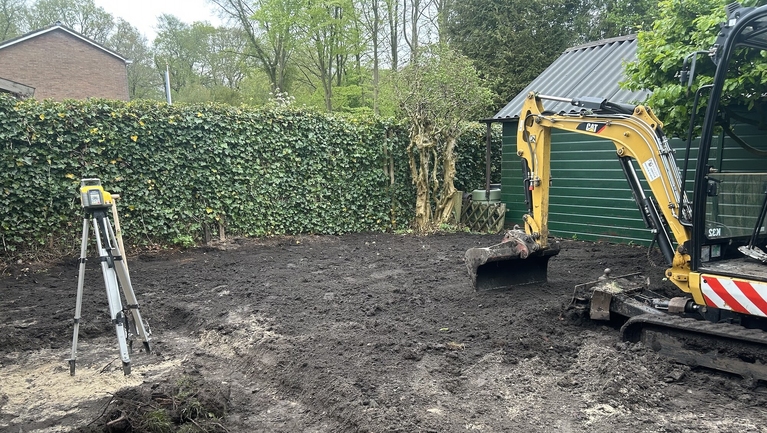 Grondwerk van de tuin