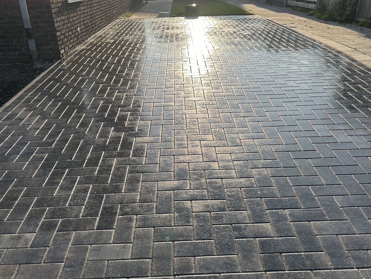 Bestrating oprit in Leeuwarden