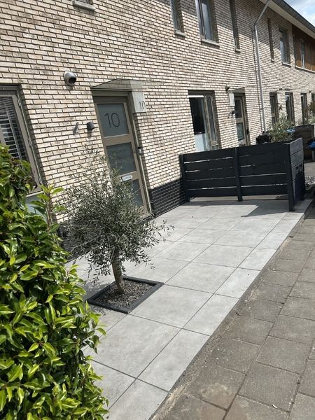 Bestrating voortuin met beplanting Leeuwarden