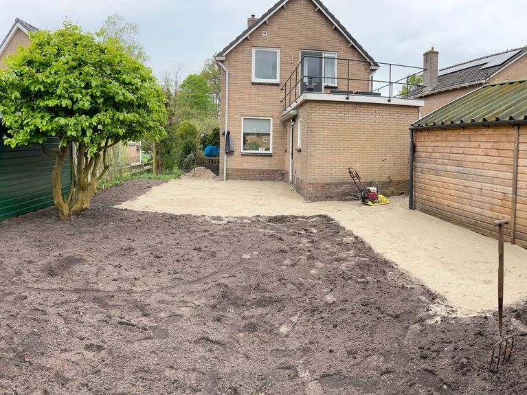 Grondwerk voor bestrating