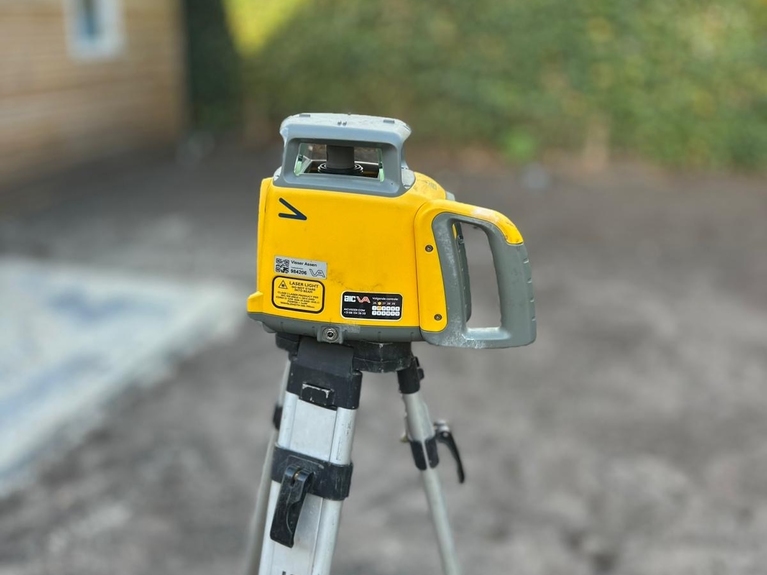 Grondwerk met rotatielaser